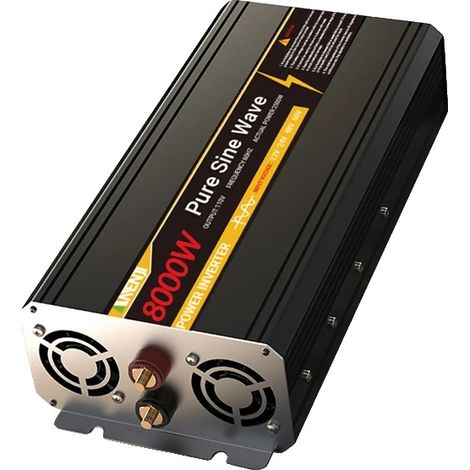 Inverter, conversione di potenza ad alta efficienza, design portatile, nero, 12V (1/2)