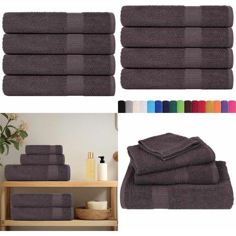 vidaXL Saunatücher 4 Stk. Anthrazit 80x200 cm 360 g/m² 100% Baumwolle