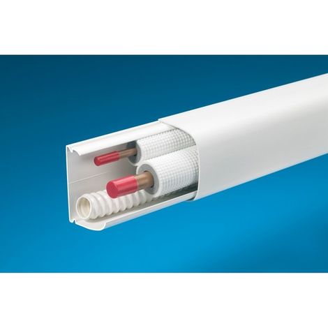 Conduit de climatisation CND 120x75 1 compartiment blanc IBOCCO B06830 Longueur: 2m - Dimensions: L.120xl.2mxH.75
