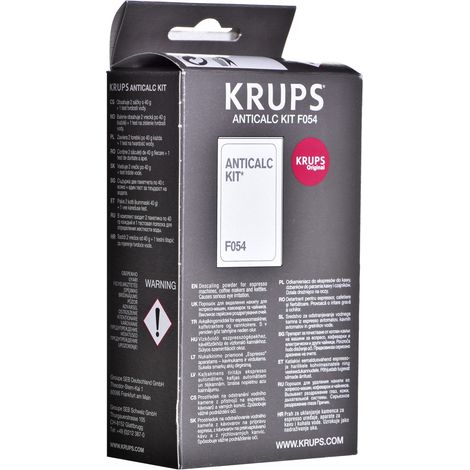 Krups – Sachets détartrants pour machines Nespresso et Dolce Gusto – Bâtonnet testeur de dureté – Prolonge la durée de vie des appareils