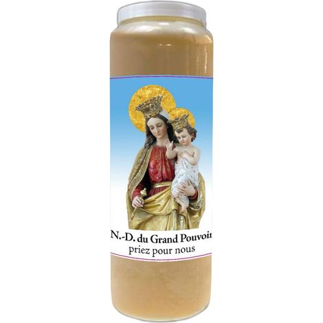 Bougie Notre dame du Grand Pouvoir neuvaine