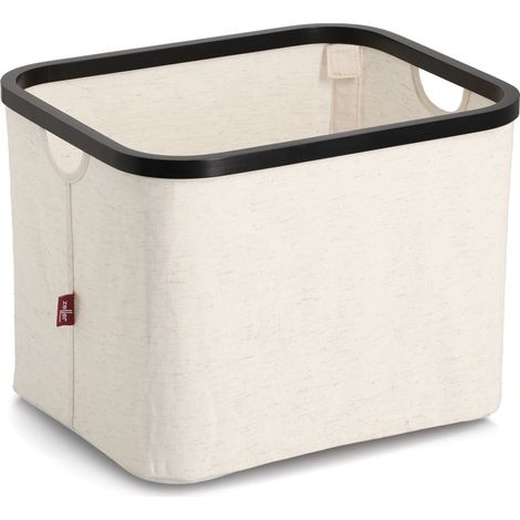 Organisateur textile crème ZELLER, bambou, 40 x 33 x 30 cm (1/5)