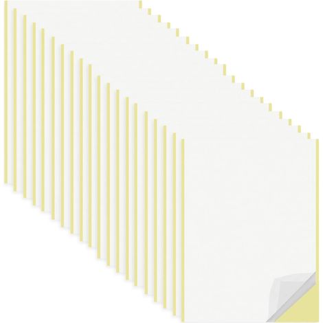 20 Pièces Feuilles de Ruban Adhésif Double Face Transparent, 21 x 29 cm A4 Feuilles Adhésives Double-face Extra fort avec Doublure Jaune, pour Bricolage, Fête, Art, Artisanat, Décoration D'intérieur (1/5)