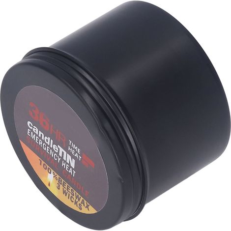 Bougie de survie à trois mèches, brûle pendant 36 heures, possède un doux parfum naturel, est très polyvalente, une bougie d'urgence portable et un indispensable pour une utilisation à la maison et en
