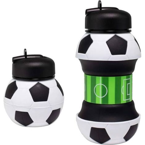 BPA-freie, faltbare Trinkflasche für Jungen und Mädchen, 550 ml, aus Silikon, ideal für Fußball, Camping und andere sportliche Aktivitäten. Kompakt und ein tolles Geschenk. (1/5)