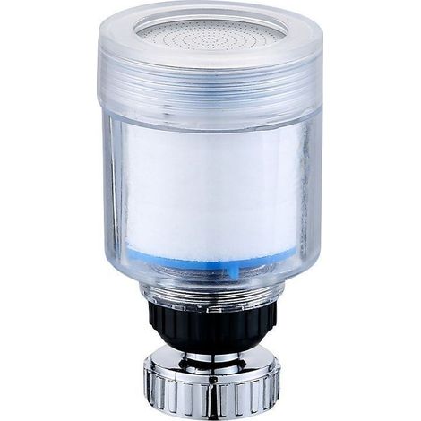 2-teiliges Wasserhahnfilter-Set – Wasserhahnverlängerung, 360°-Drehung, verstellbarer Spülbeckenwasserfilter, einfach zu installieren und zu verstauen, reduziert Wasserverschwendung, geeignet für Küch (1/5)