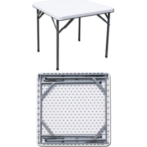 C TAVOLO IN ACCIAIO E HDPE PIEGHEVOLE 87X 87XH74 CM- I GIARDINI DEL RE- 1,0 pz