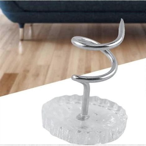 20 rivets à tête transparente torsadée pour la fixation de canapés, voitures, camions, meubles de maison, jupes de lit, etc., compatibles avec les canapés, les garnitures de toit de voiture, etc. (1/5)