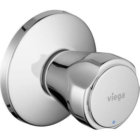 Viega Ausstattungsset 2236.20 für Warmwasser (rot), Einbautiefe von 20-80mm, verchromt (1/2)