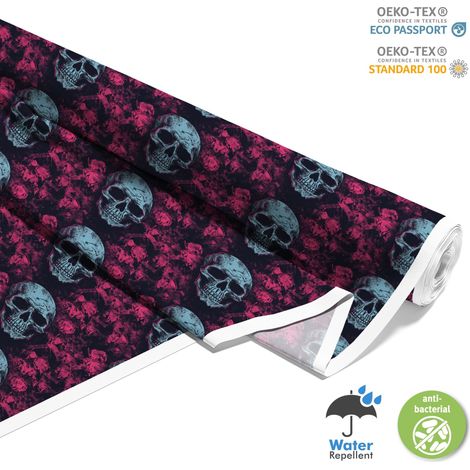 TESSUTI DECORATIVI PER ESTERNI OXFORD - Motivo Teschio I DX5021 (1/5)