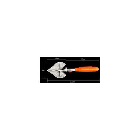 Cisaille d’Angle à Mitre Cisailles à Onglets Multi-Angles de 45 à 135 Degrés Cisaillement de Joint Pince Coupante à Onglet pour Coupe-Liège Bandes Plastique