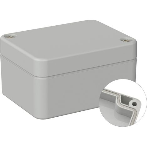 TRU COMPONENTS TC-9065436 Outdoor-Gehäuse 65 x 50 x 35 Polycarbonat Lichtgrau (RAL 7035) 1 St. (1/2)