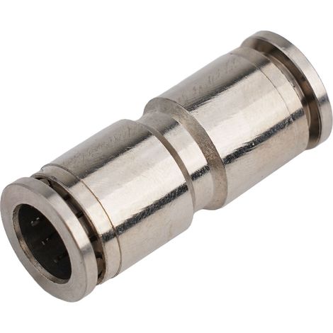 Raccord Pneumatique - Cuivre Pur Nickelé - Rotation 360° - Étanchéité PTFE - Pression 2,5 MPa - Pour Tube PU 4/6/8/10/12 mm - Unité (1/5)