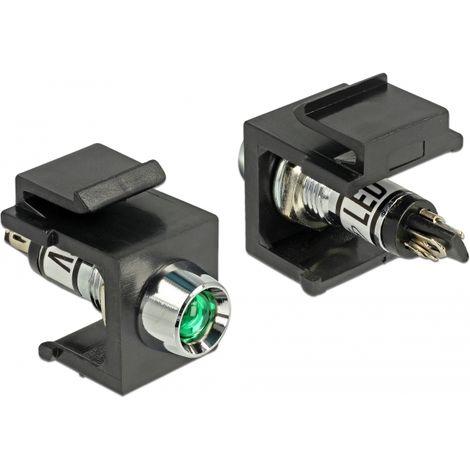 Delock LED Keystone verde de 6 V, negru