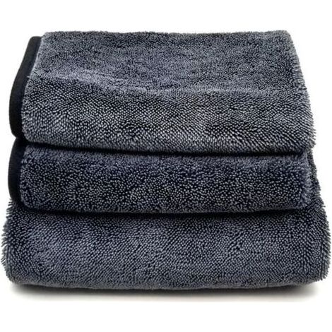 Tigrezy 3 Pièces Chiffon Magique pour Douche, Chiffon en Extra Absorbant pour la Maison, Chiffon de Nettoyage Réutilisable en Microfibre sans Traces pour Verre Voiture Maison Cuisine Salle de Bain