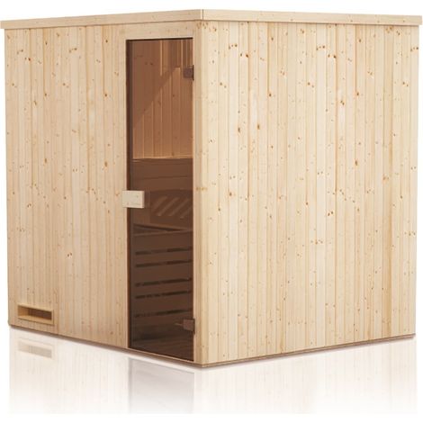 Cabina sauna 144x144x199 con stufa con telecomando (1/5)