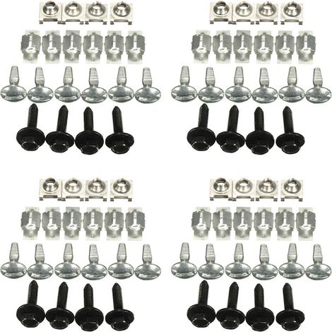 Kit de 80 vis et clips de fixation pour cache-moteur, Citroën C5 Peugeot 407 (1/5)