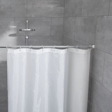 Filiyano-Tringle à rideau de douche télescopique Kleine Wolke 75-125 cm chromée argent (1/4)
