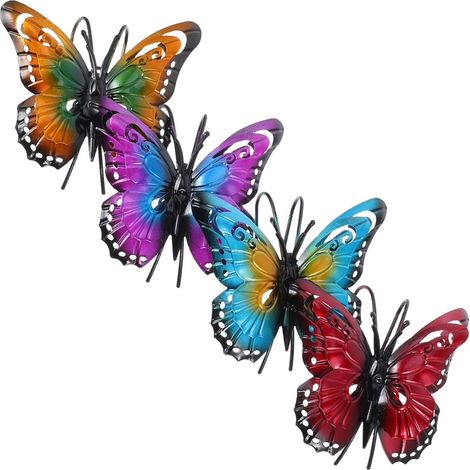 Schmetterling Blumentopfhänger aus Metall für Hängende