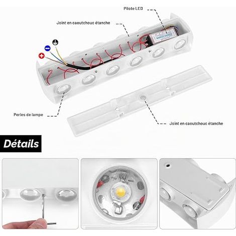 12W Modern LED Wall Light Indoor Outdoor Wall Lamp (1/4)