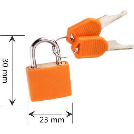 lot De 3 Cadenas Pour Bagages Avec 2 Cls, Petit Cadenas Pour Bagages Mini Cadenas Pour Bagages, Serrure  Cl Pour Sacs  Dos, Valises, Serrure Colle (1/4)