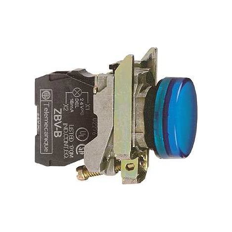 Harmony voyant rond Ø22 - IP66 - bleu - LED intégrée - 240 V  - XB4BVM6
