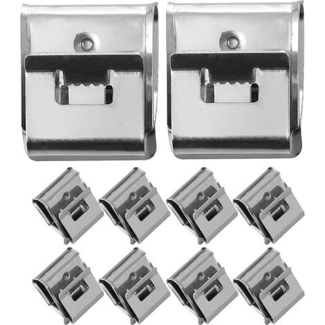 55 Clips Clips Câbles Photovoltaïques en Acier Inoxydable 304 Fixation Câble 4 Mm² Double Fil pour Mise à la Terre Panneaux Solaires Gestion Solide Lot (1/5)