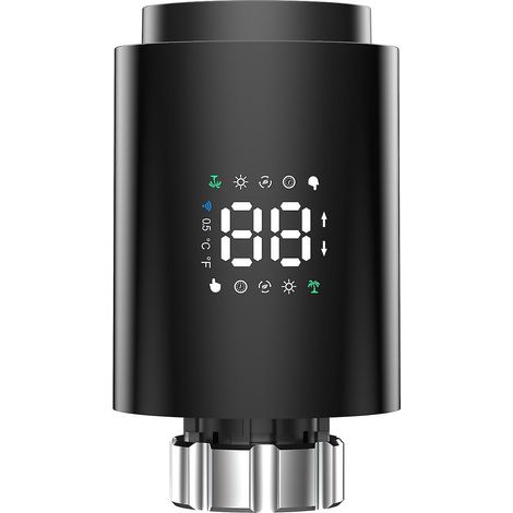 Thermostatisches Heizkörperventil, intelligentes Heizkörperventil, intelligentes Thermostatventil, LED-Anzeige unterstützt