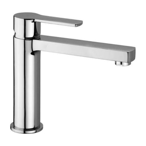 Paffoni West Series Mélangeur lavabo moyen WS074KCR Chromé - Laiton (1/2)