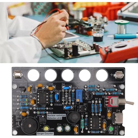 Compteur Geiger Kit V0.8 Détecteur de Radiation 380V-550V-KZQ (1/5)