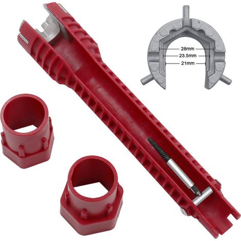Clé à pipe pour installation sous évier, outils de réparation domestique, clé pour vanne d'angle de robinet, clé pour tuyau d'eau (1/4)