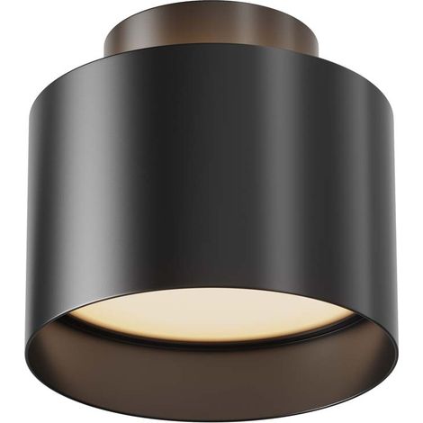 Planet Downlight de plafond à LED intégré monté en surface noir (1/3)