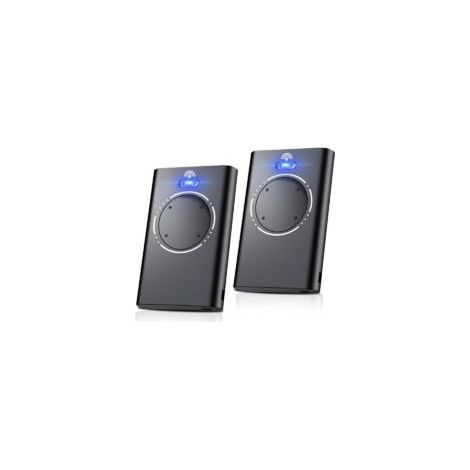 Juego de 2 mandos a distancia para puertas de garaje y portones, 868 MHz, compatibles con XT2 868 SLH LR, XT4 868 SLH LR, 4 canales, color negro.