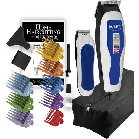 Cortapelos + Recortadora Wahl Color Pro/ con Cable/ 9 Accesorios