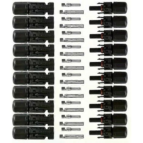 10-teiliges DC-Solarstecker-Set 1000V30A, IP67 wasserdicht, für PV/MC-Kabel 25/4/6 mm² (1/4)
