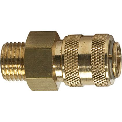 Riegler Schnellverschlusskupplung NW 5 »connect line«, MS blank, G 1/8 AG (1/3)