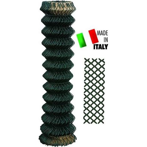 Cavallino 54012 Griglia Plasticata Rotolo 20 Metri Maglia 50x50 mm Pesante Altezza 125 cm colore Nero