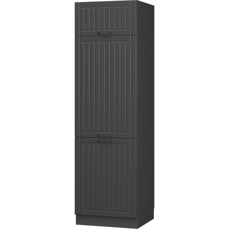 Armoire pour frigo Fame-Line, Gris foncé, 60cm, Vicco