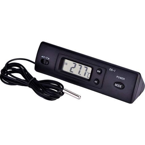 Thermomètre Compteur De Température Numérique À Cristaux Liquides LCD Mesure De L'humidité Capteur De Sonde Câblé pour Réfrigérateur Aquarium Climatiseur (1/5)