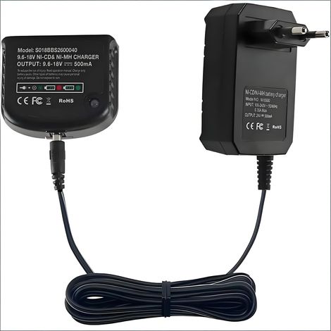Chargeur De Rechange - 9 6 V À 18 V - Pour Batteries Ni-Mh Et Ni-Cd - Compatible Avec Modèles HPB12 HPB14 HPB18 - 1 Pièce (1/5)
