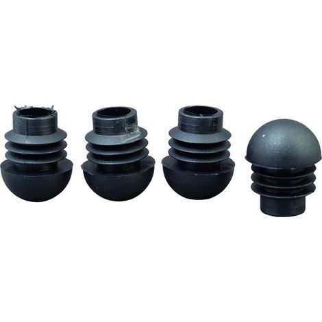 Siena Garden universal Fußkappen 4er-Set, schwarz, rund, Ø 20 mm Zubehör Tische Stühle