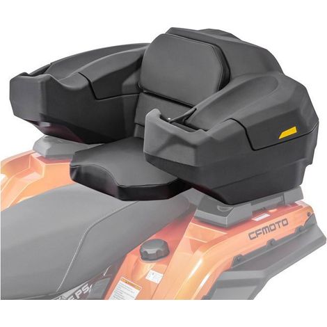 Top case 75 L pour Quad/ATV Bagtecs QT6 - Coffre arrière noir étanche avec dossier rembourré