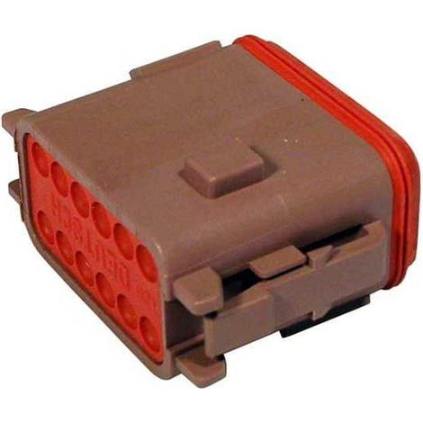 Connettore Serie DT Maschio 12 Vie P012 Marrone
