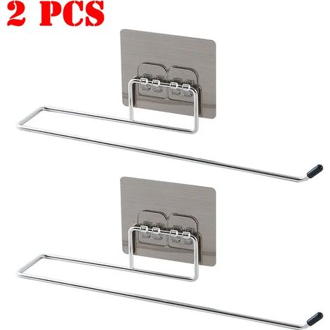 2 pièces suspendus porte-papier hygiénique rouleau porte-papier salle de bain porte-serviettes support cuisine support papier support maison stockage supports