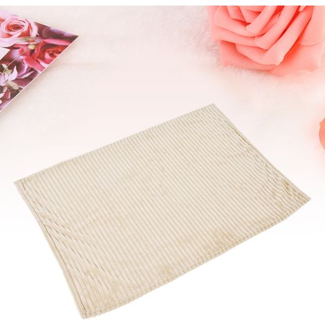Couverture polaire douce et légère - Duvet respirant, design épuré, travail soigné - Beige (1/5)