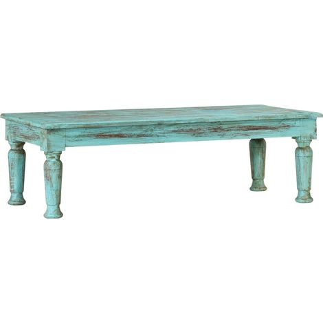 Tavolino da Salotto 110x50x34 cm in Legno Massello di Recupero vidaXL (1/5)