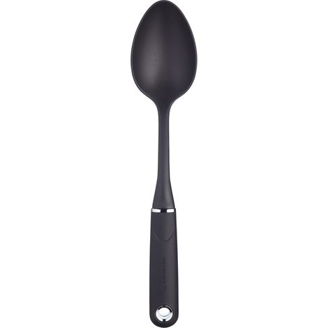 MasterClass MCSGNWNSP - de cuillère de cuisine avec manche soft-grip de, nylon antiadhésif, couleur noir