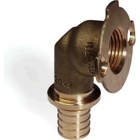 REHAU Gomito a muro a flangia RAUTITAN RX+ 16 - Rp 1/2, 14563811001
