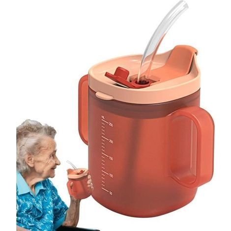 Gobelets Anti-déversement Pour Personnes Âgées Tasse À Boire Pour Personnes Âgées Avec Poignées Gobelet Anti Déversement (1/4)