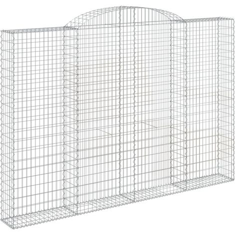 Maison Exclusive - Cesto Gabbione ad Arco 300x30x200/220 cm Ferro Zincato